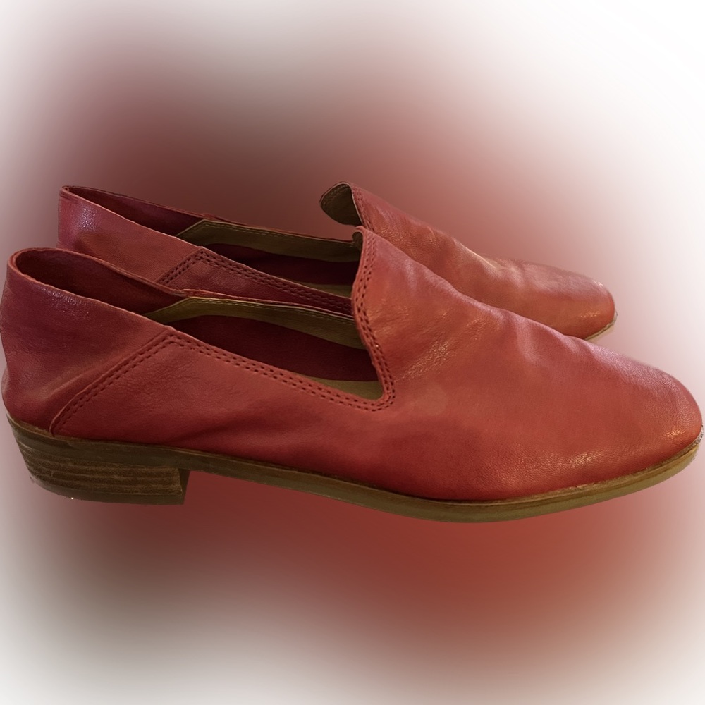 Lucky Brand Cahill Slip-on Leather Loafer, red, size 7